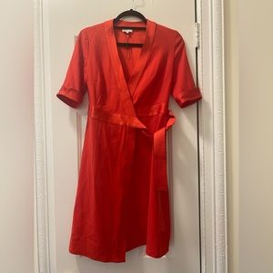 Red Claudie Pierlot Wrap Dress